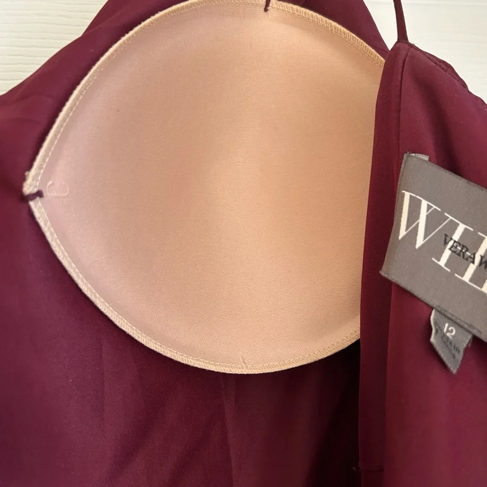 Vera Wang burgundy bridesmaids dress or evening out for special occasion - Picture 5 of 6